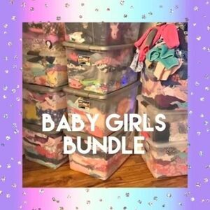 Bundle of baby girls clothing